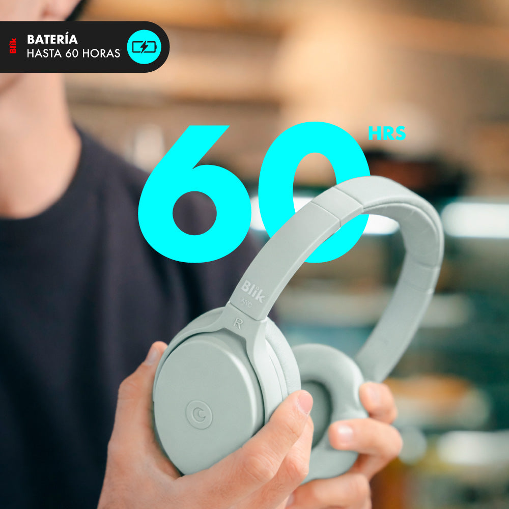 Audífonos Bluetooth Blik Neo Cancelación De Ruido con 60H de bateria