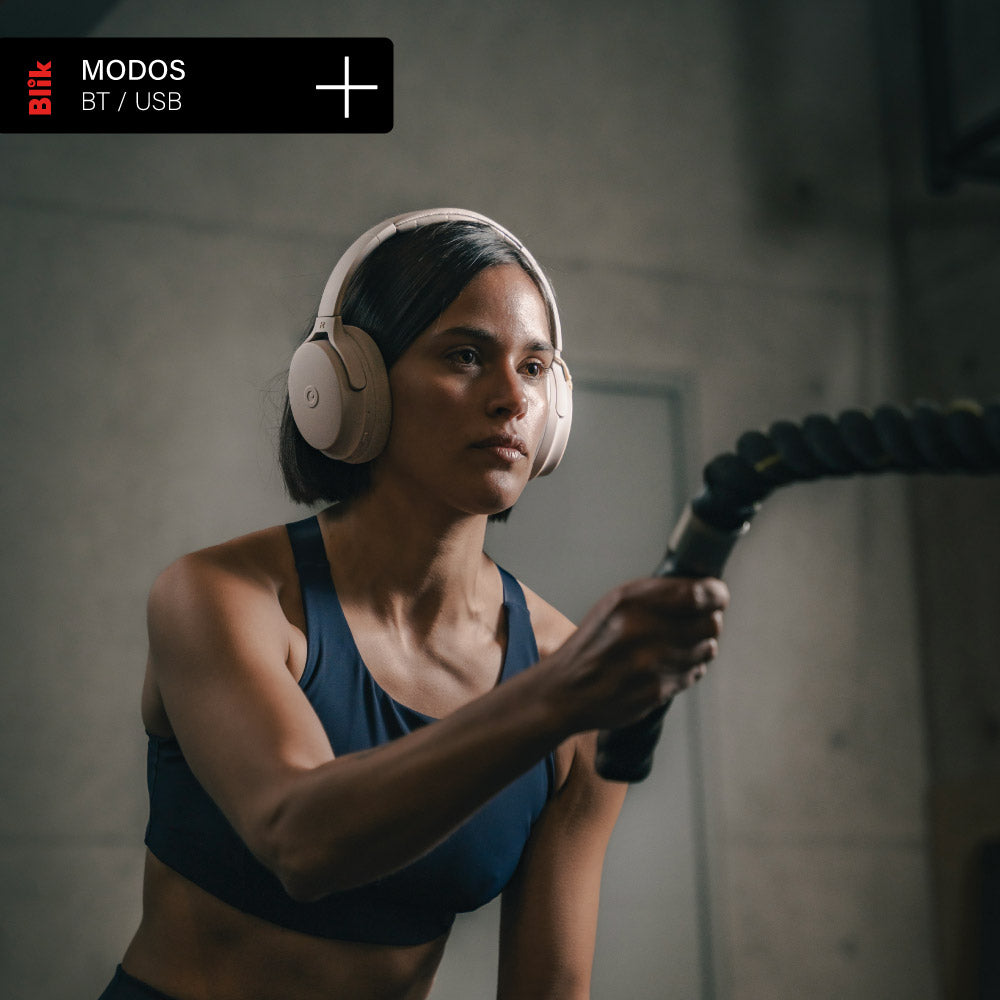 Audífonos Bluetooth Blik Neo Cancelación De Ruido 60H Rosa