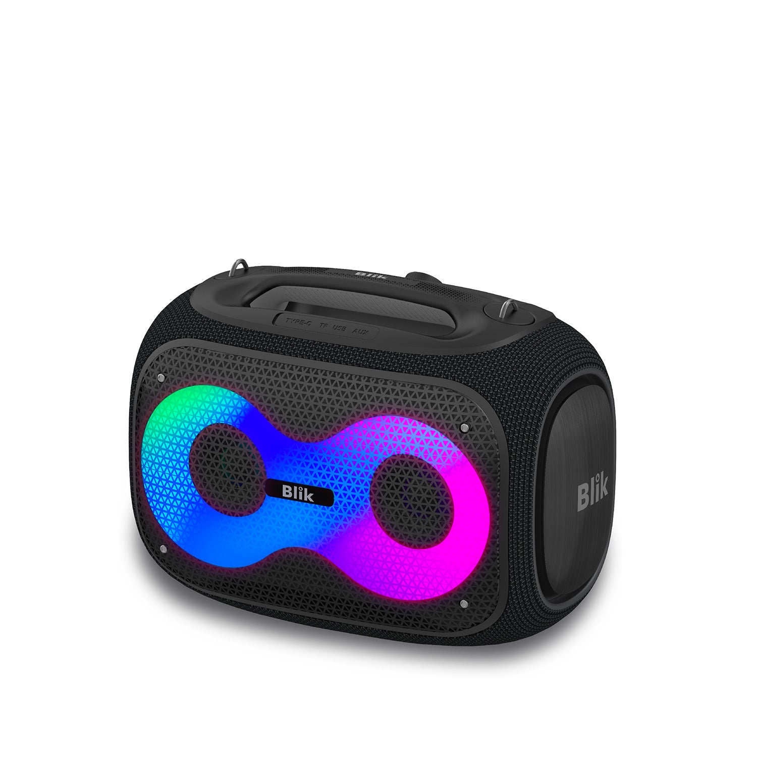 Parlante Bluetooth Portátil Blik Partybass120 Negro 120W IPX6 - Blik