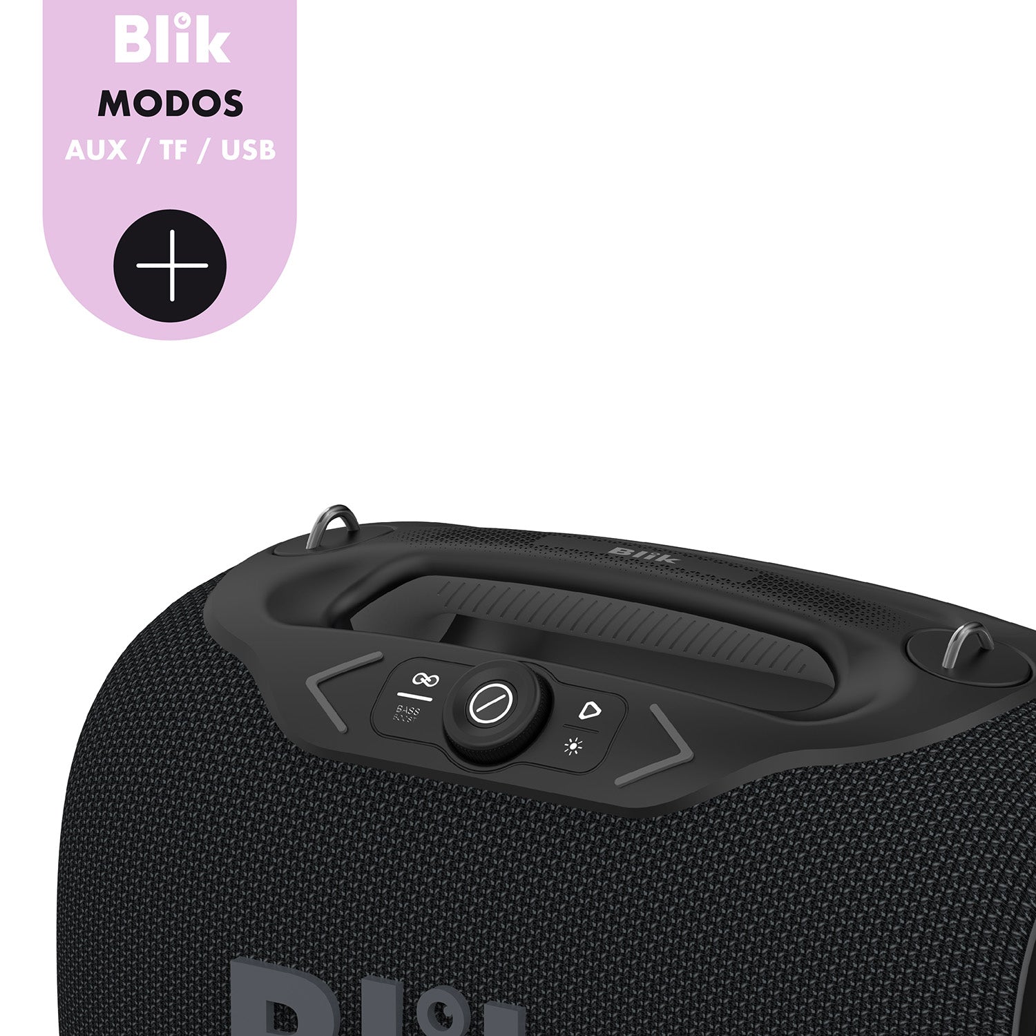 Parlante Bluetooth Portátil Blik Partybass120 Negro 120W IPX6 - Blik