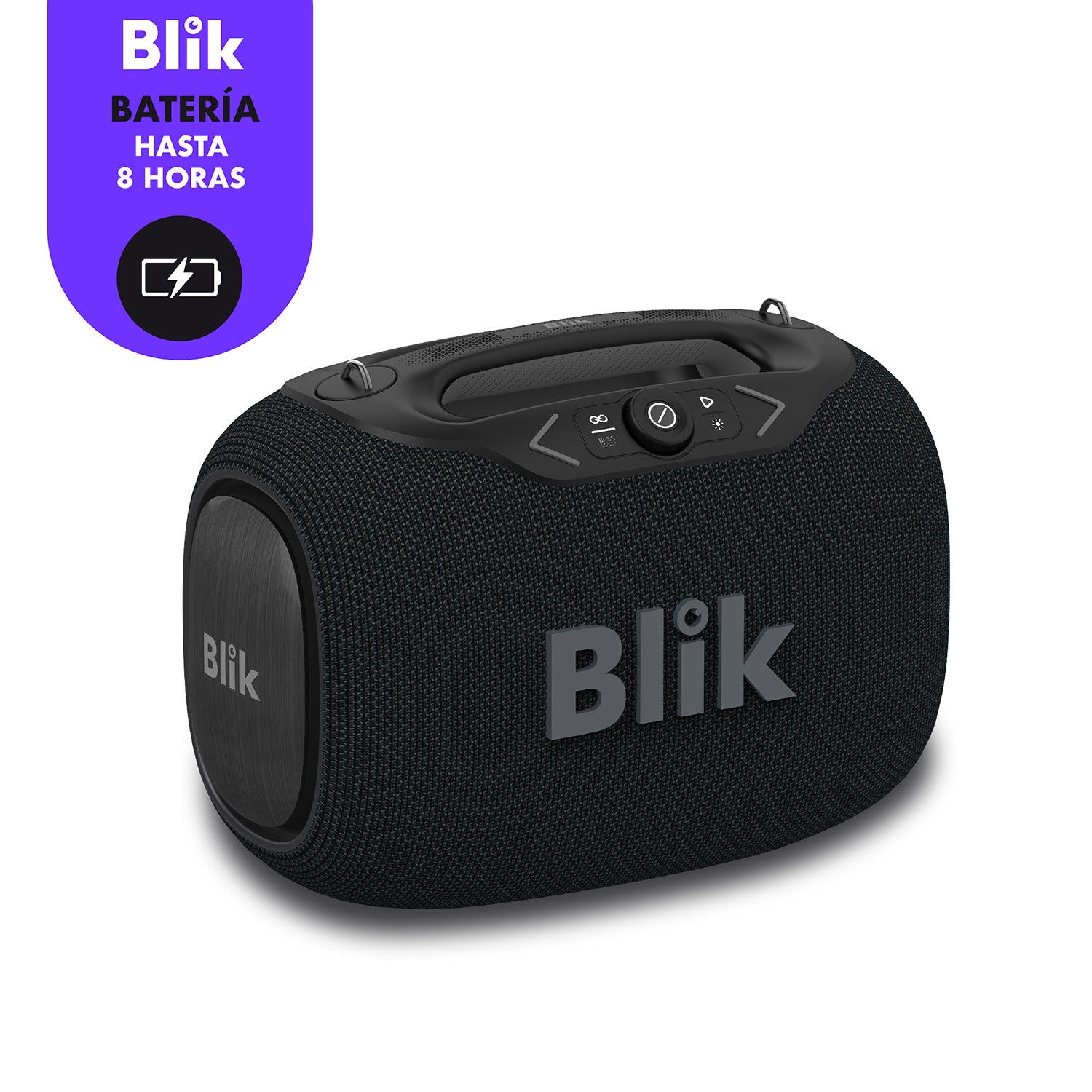 Parlante Bluetooth Portátil Blik Partybass120 Negro 120W IPX6 - Blik