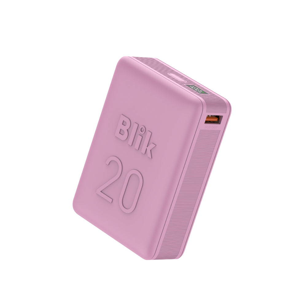 Batería Externa PowerBank Blik Power20 20000mAh 22.5W Rosado