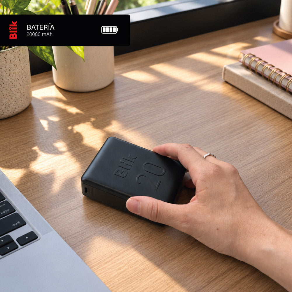 Batería Externa PowerBank Blik Power20 20000mAh 22.5W Negro