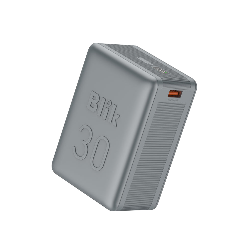 Batería Externa PowerBank Blik Power30 30000mAh 22.5W Gris
