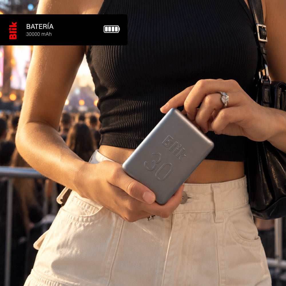 Batería Externa PowerBank Blik Power30 30000mAh 22.5W Gris