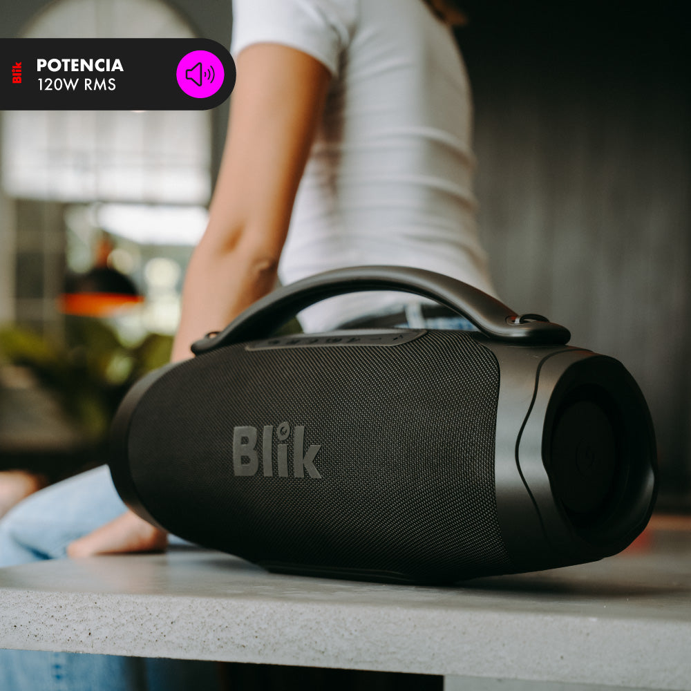 Parlante Bluetooth Portátil Blik Powerbass120 120W 8 Hrs