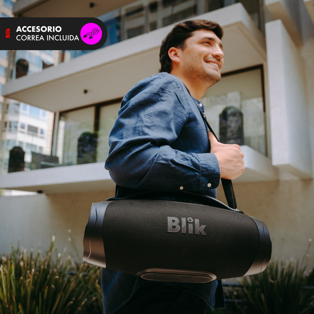 Parlante Bluetooth Portátil Blik Powerbass120 120W 8 Hrs