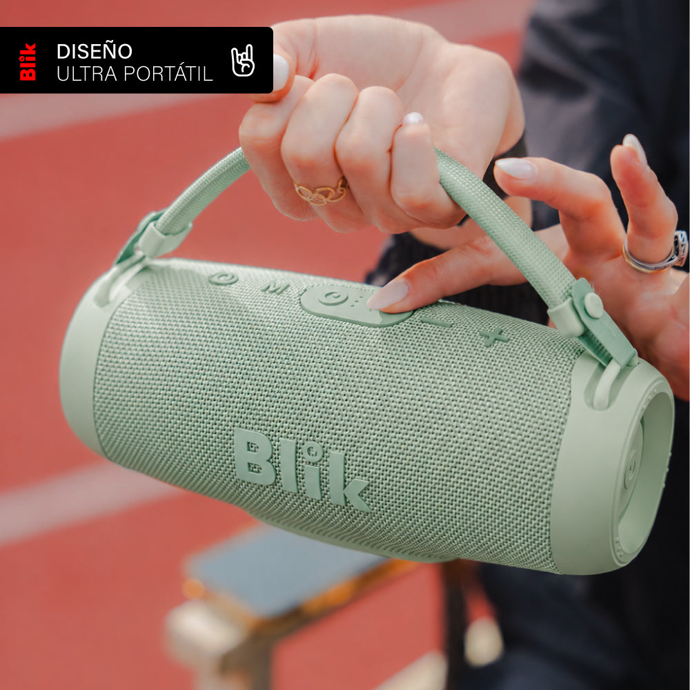 Parlante Bluetooth Portátil Blik Powerbass30 30W Verde