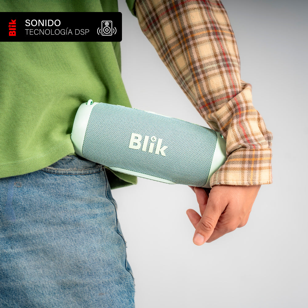 Parlante Bluetooth Portátil Blik Powerbass30 30W Verde