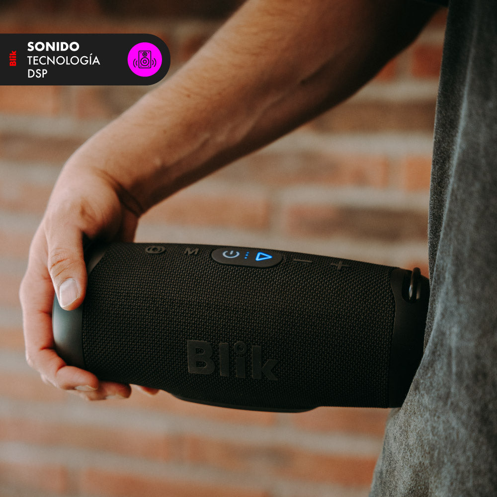 Parlante Bluetooth Portátil Blik Powerbass30 30W RMS 34 Hrs