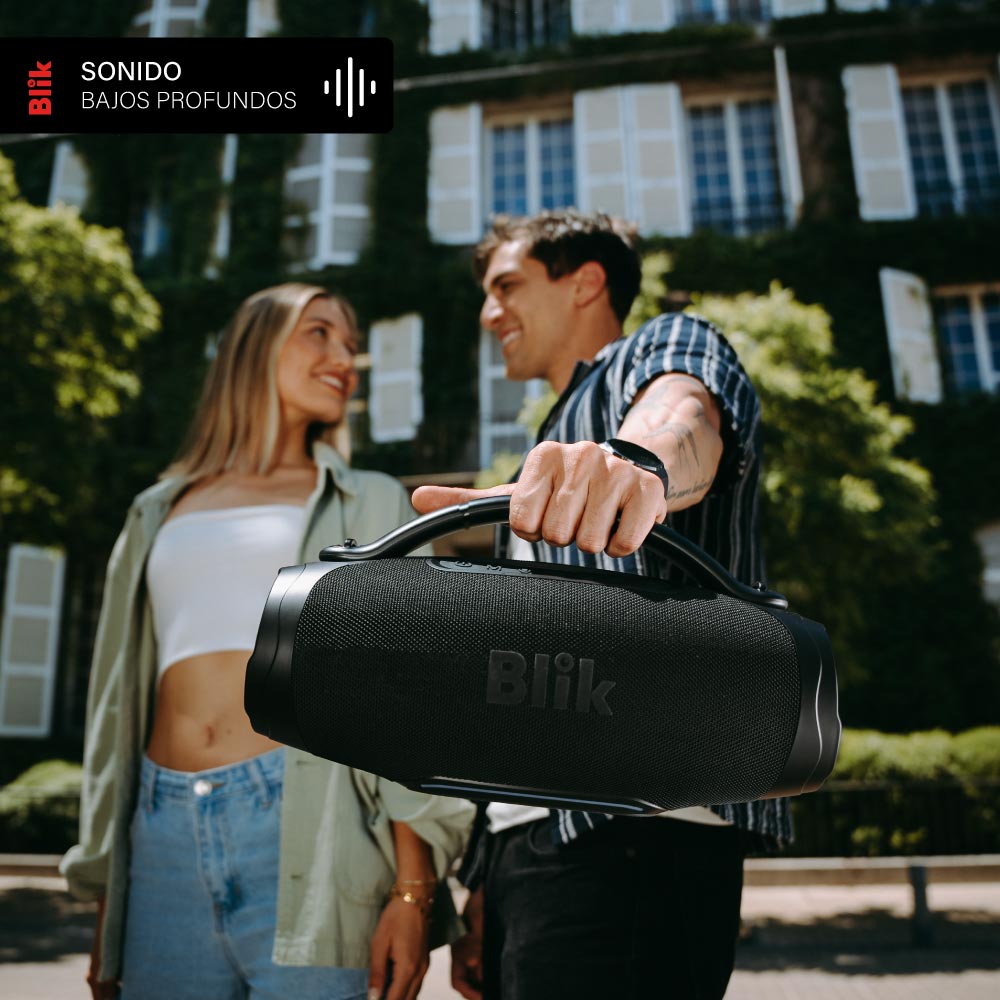 Parlante Bluetooth Portátil Blik Powerbass60 60W 15 Hrs bajos profundos