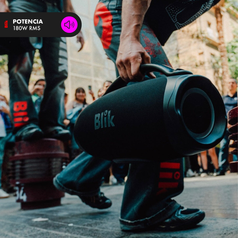 Parlante Bluetooth Portátil Blik Powerboost 180W 9 Hrs - Edición Limitada Power Peralta
