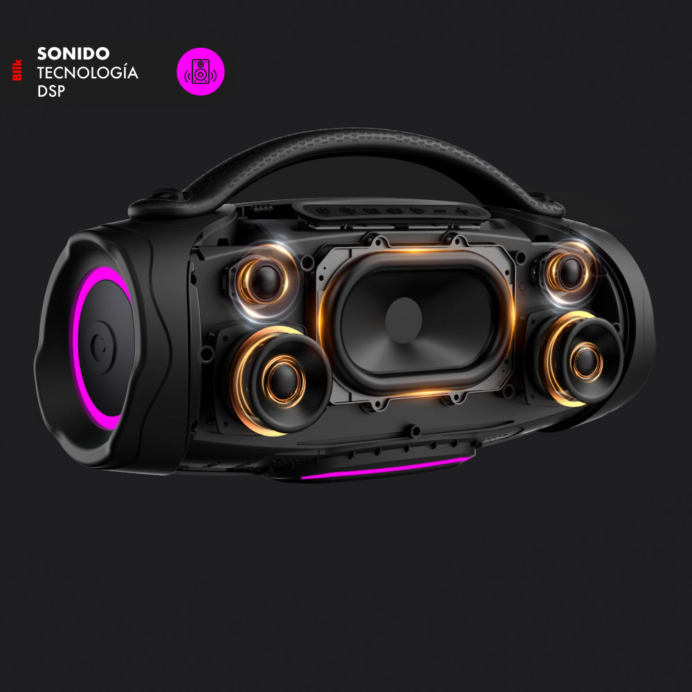 Parlante Bluetooth Portátil Blik Powerboost 180W 9 Hrs - Edición Limitada Power Peralta