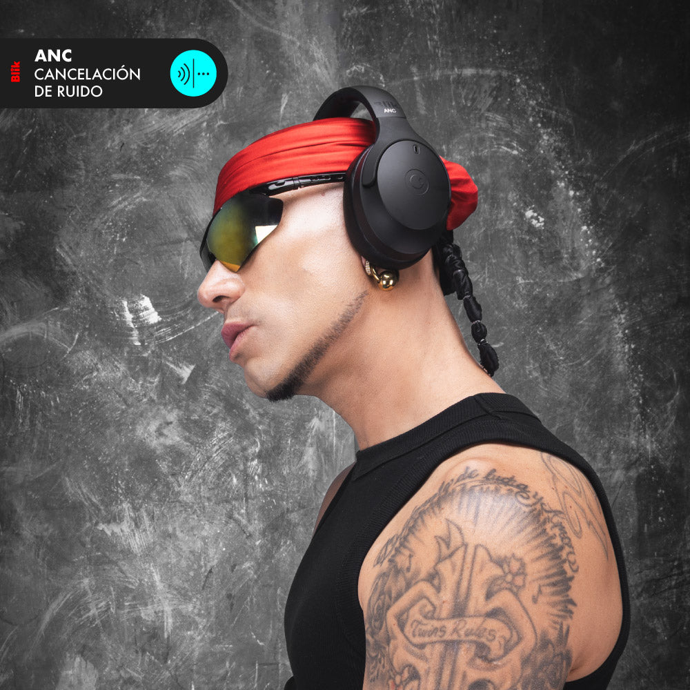 Audifonos Bluetooth Blik Powersoul Cancelación De Ruido 60H Negro - Edición Limitada Power Peralta