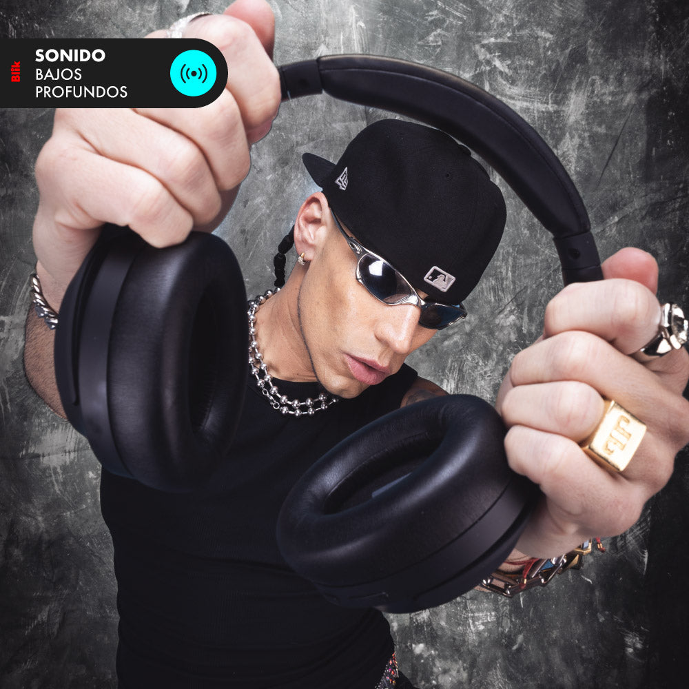 Audifonos Bluetooth Blik Powersoul Cancelación De Ruido 60H Negro - Edición Limitada Power Peralta