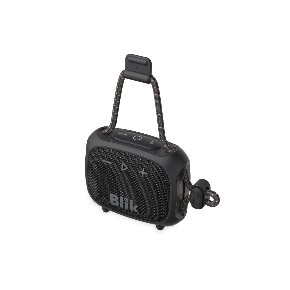 Parlante Bluetooth Blik Rider 8W IPX7 5H Clip TWS Negro