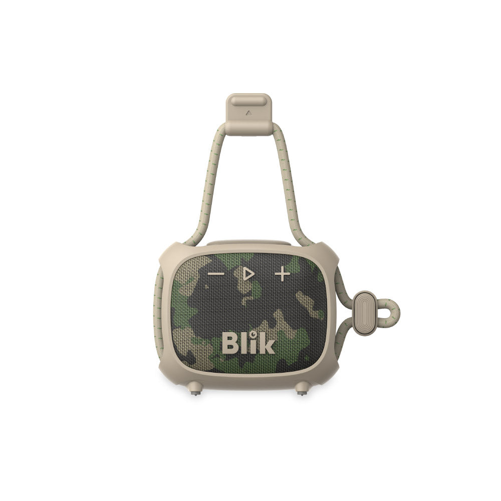 Parlante Bluetooth Blik Rider 8W IPX7 5H Clip color Militar