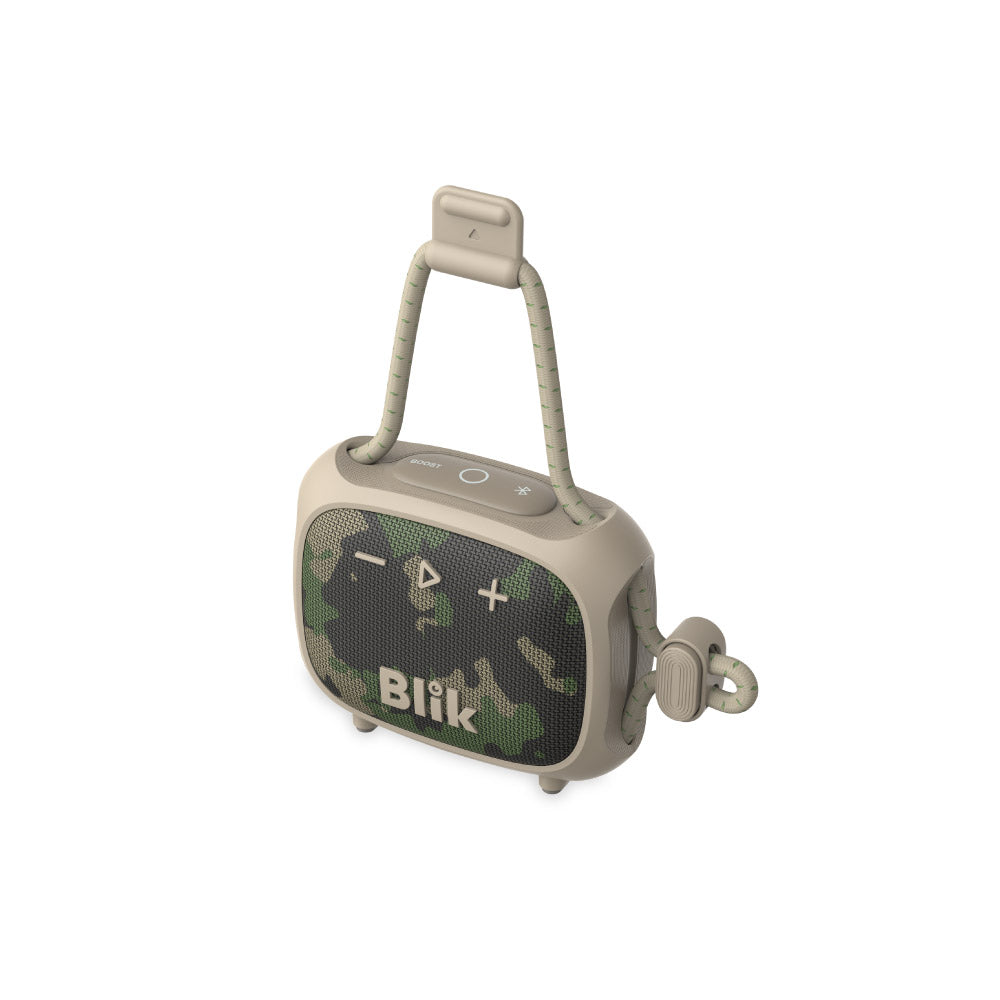 Parlante Bluetooth Blik Rider 8W IPX7 5H Clip color Militar