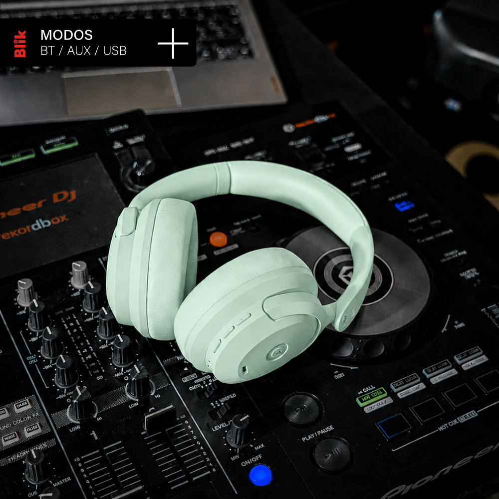 Audifonos Bluetooth Blik Soul900 Cancelación De Ruido 60H Verde