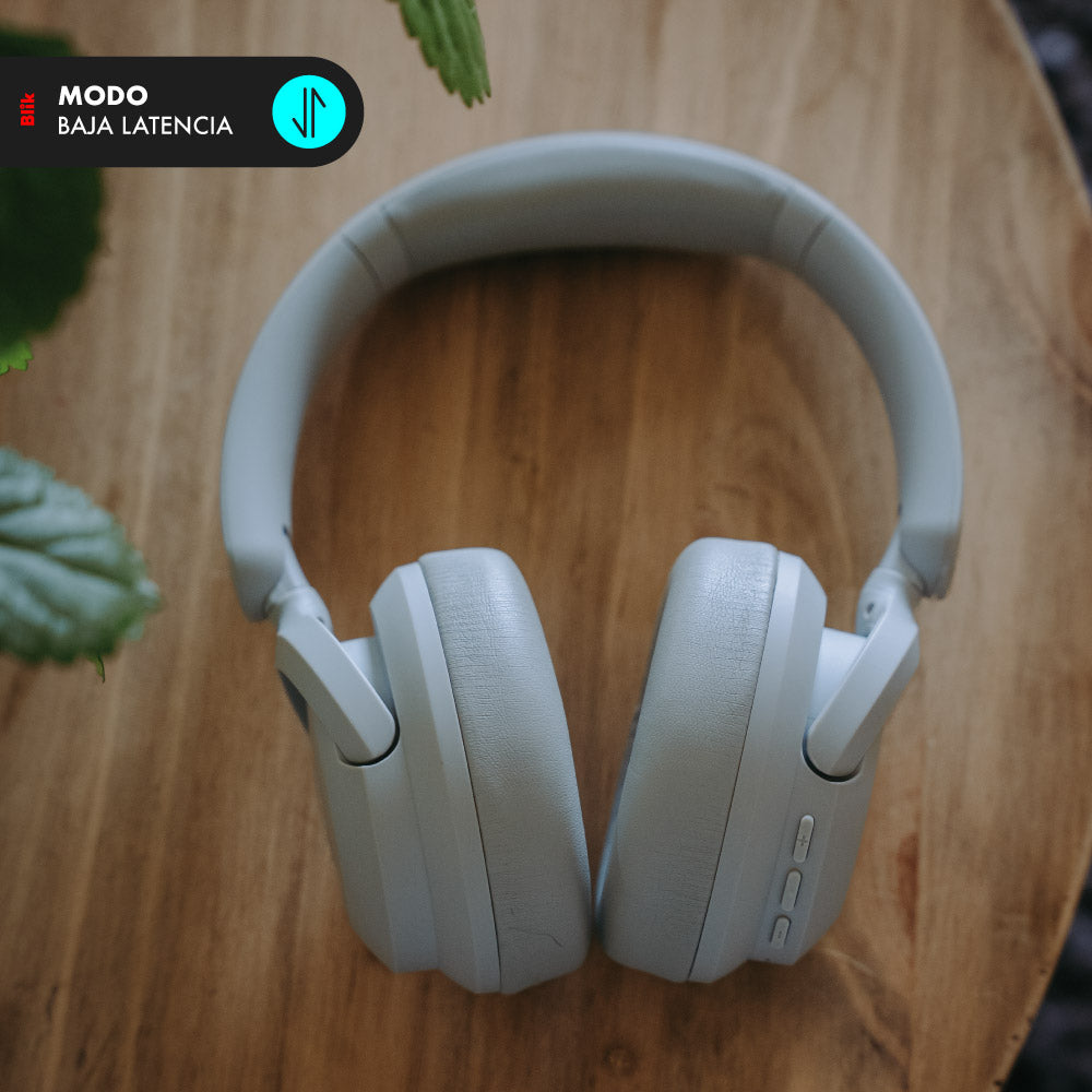 Audifonos Bluetooth Blik Soul900 Gris Cancelación De Ruido 60H