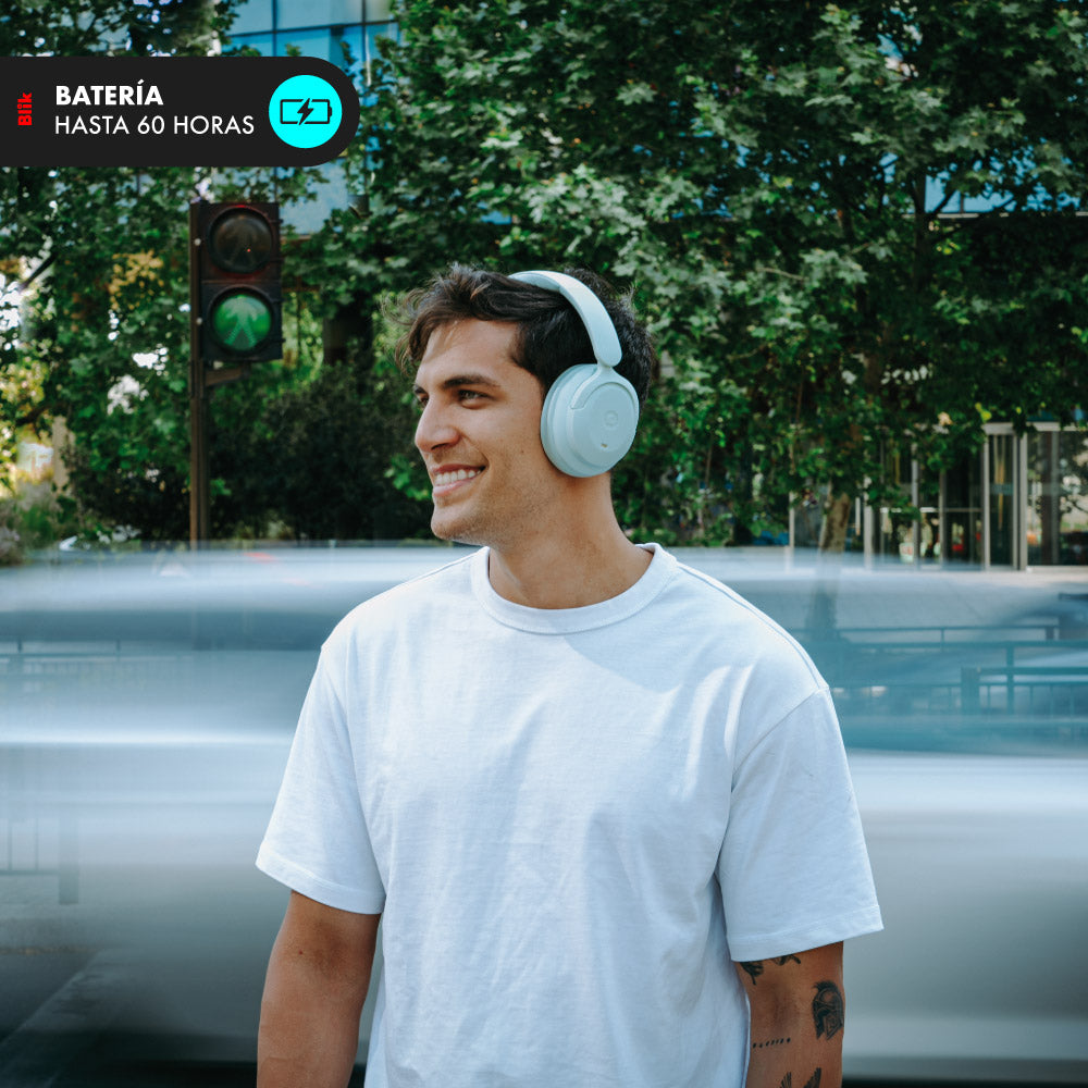 Audifonos Bluetooth Blik Soul900 Cancelación De Ruido 60H Verde