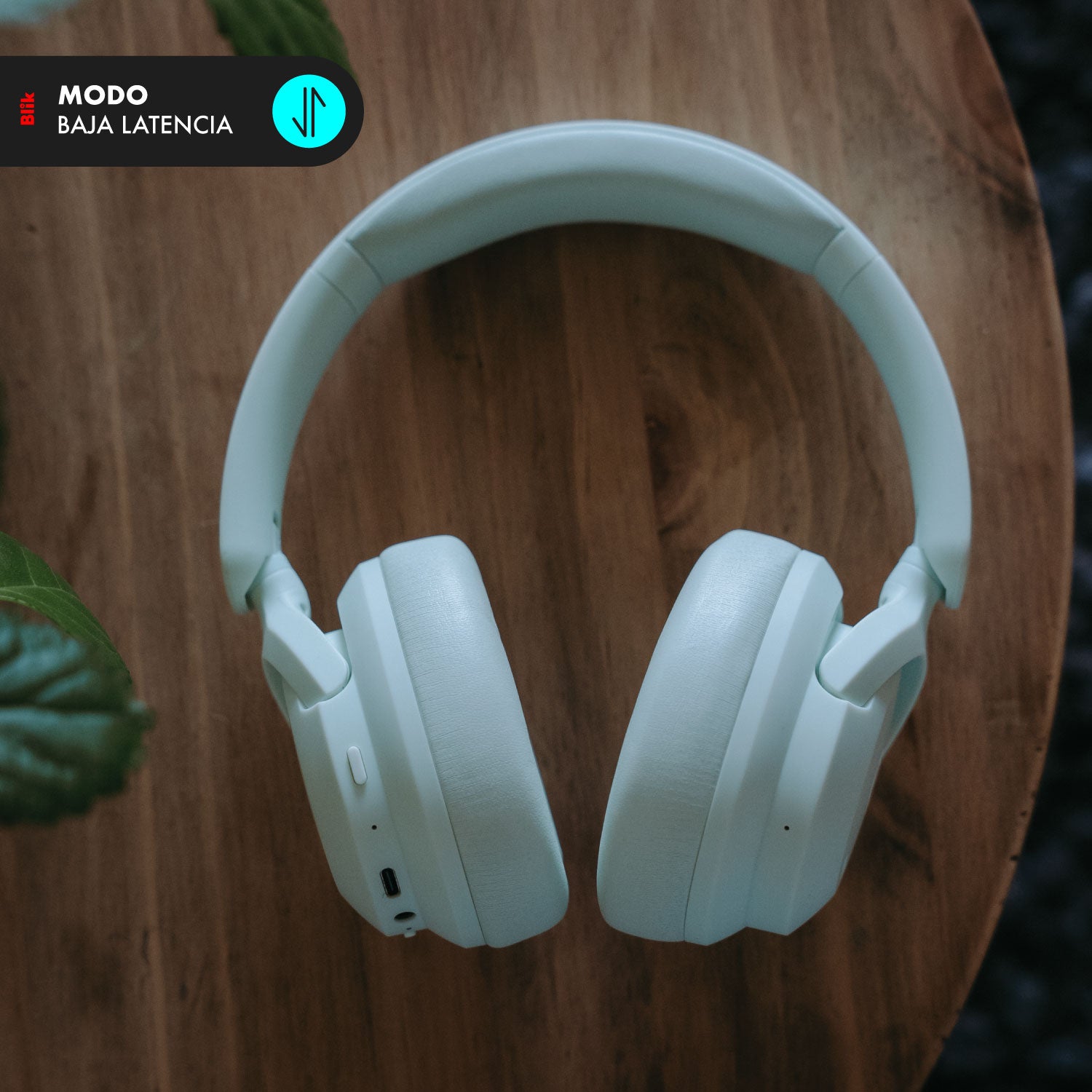 Audifonos Bluetooth Blik Soul900 Cancelación De Ruido 60H Verde