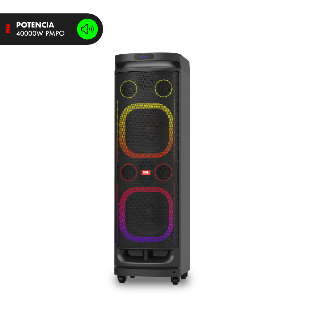 Parlante Bluetooth Karaoke Con Microfono Blik Towerbass