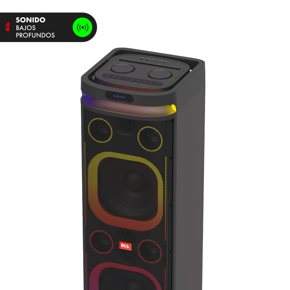 Parlante Bluetooth Karaoke Con Microfono Blik Towerbass