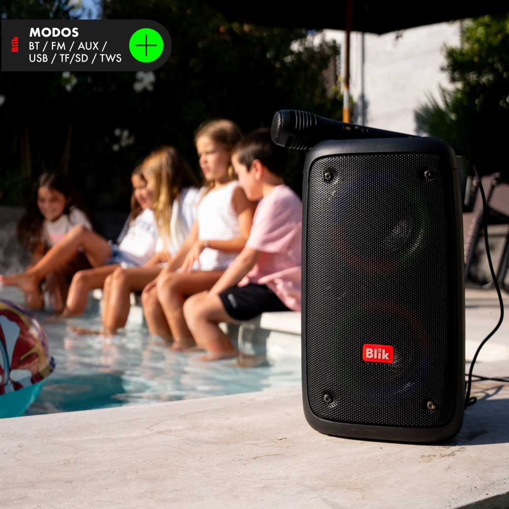 Parlante Bluetooth Karaoke Con Microfono Blik Voice3