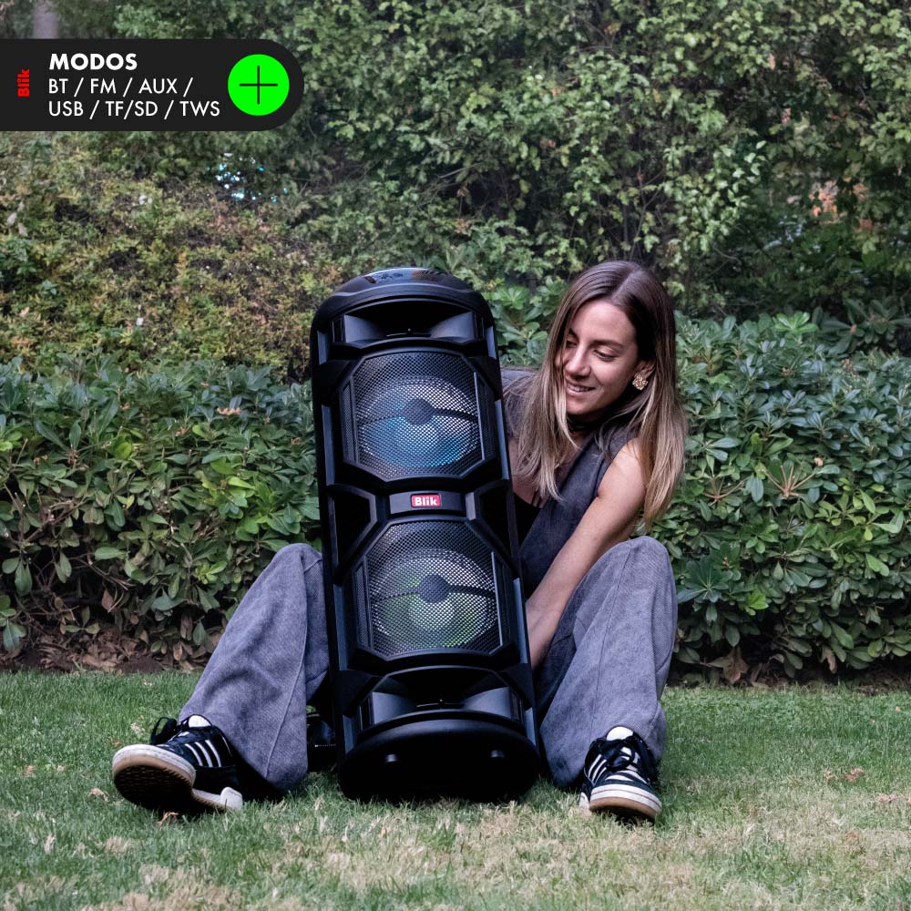 Parlante Bluetooth Karaoke Con Microfono Blik Wavemax1