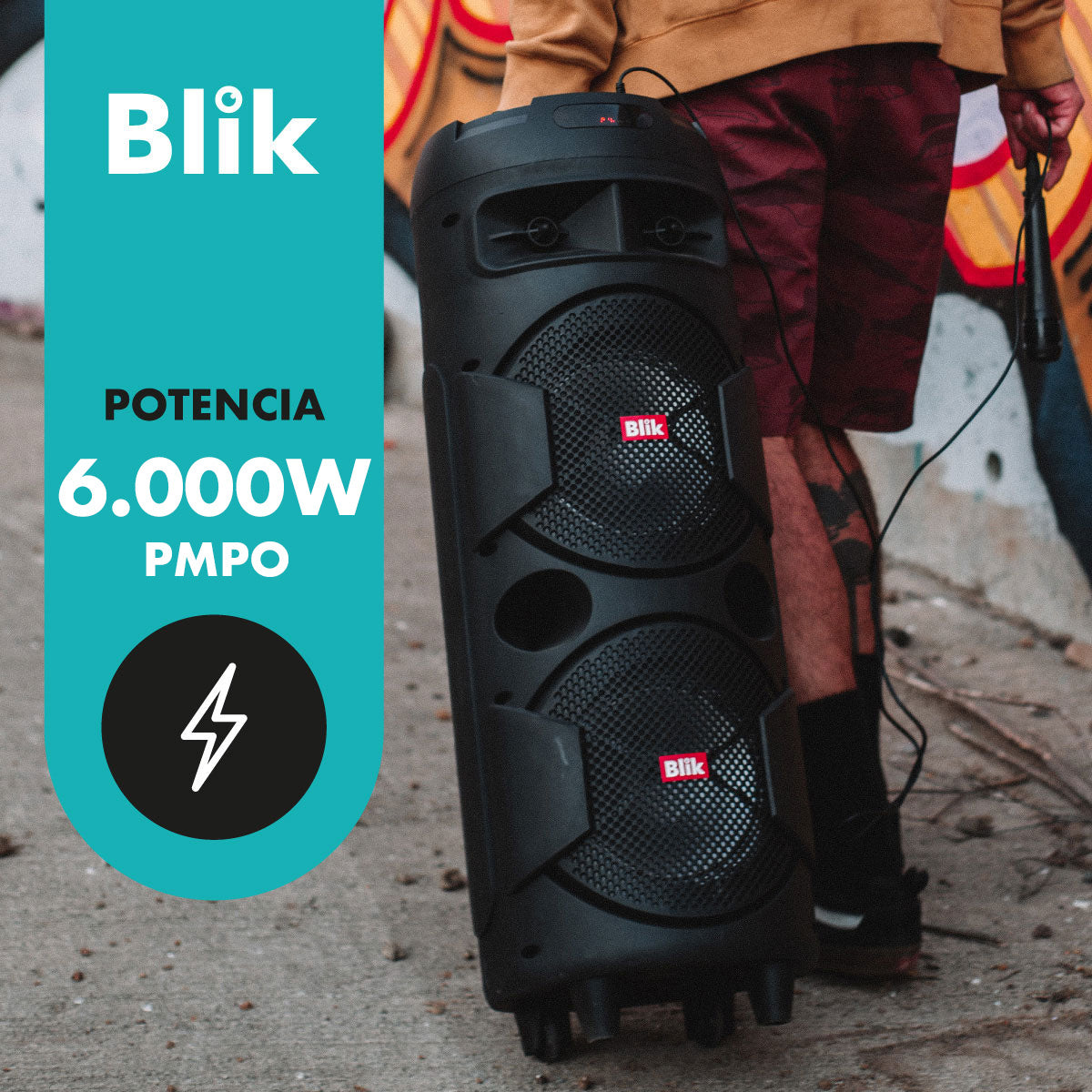 Parlante Karaoke Blik Screamer4 con Microfono