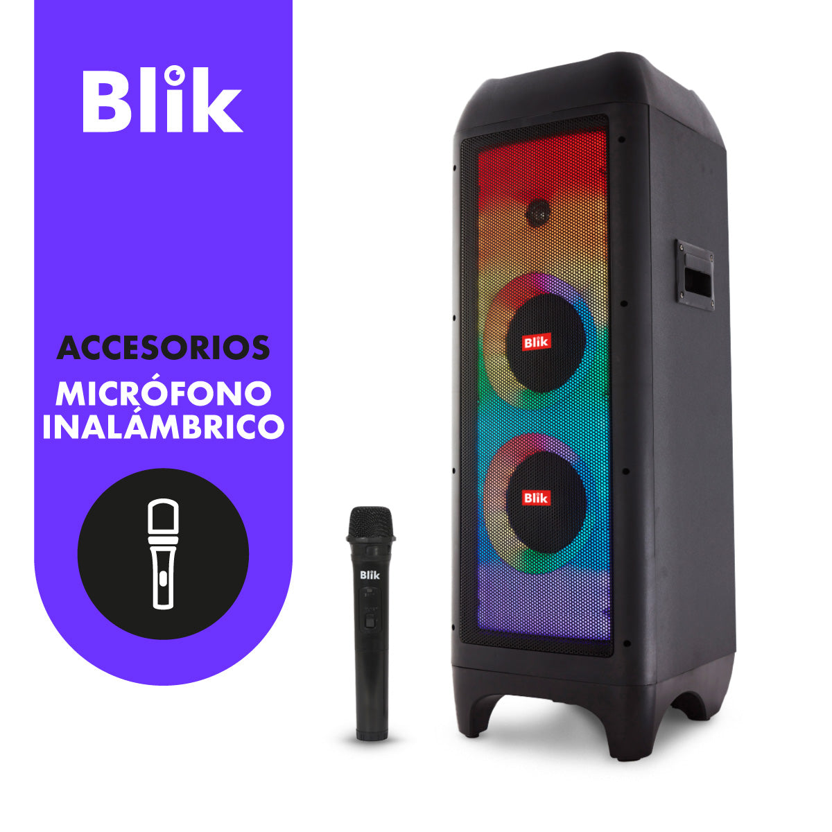 Parlante All In One Blik Megasound5 con Micrófono
