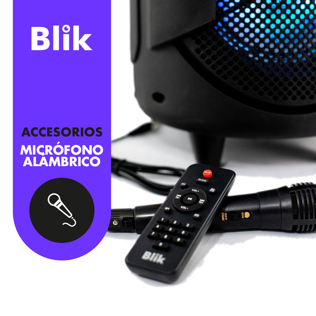 Parlante Karaoke Blik Screamer4 con Microfono
