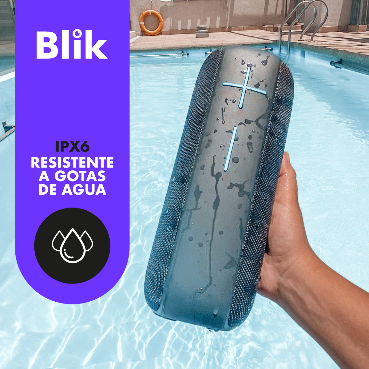 Parlante Blik Hype 2 gris