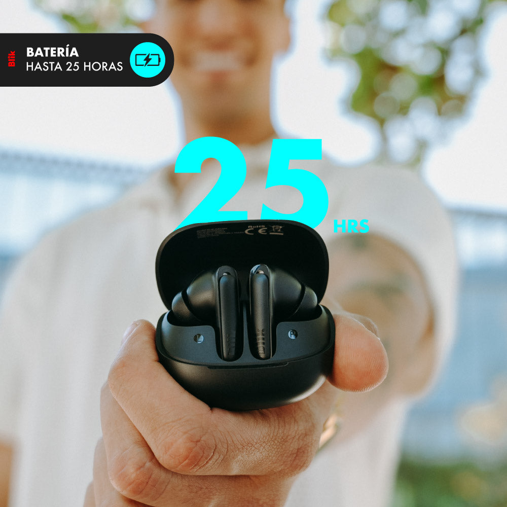 Audifonos Bluetooth Blik Air1000 Cancelación de ruido Adaptativa 25 hrs