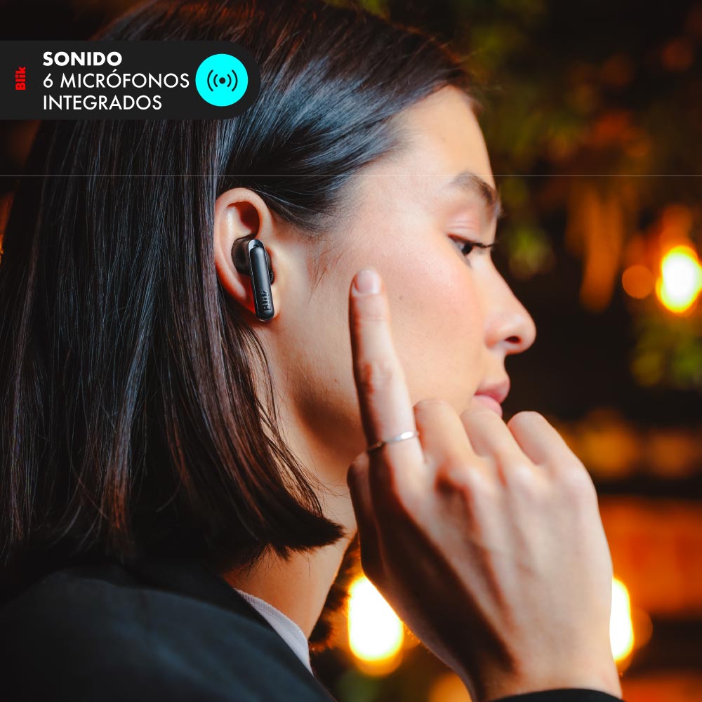 Audifonos Bluetooth Blik Air1000 Cancelación de ruido 25 hrs