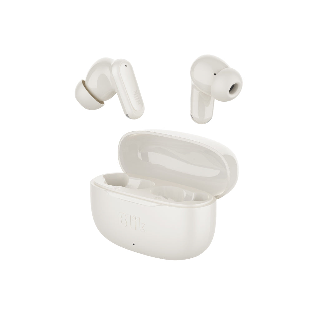 Audifonos Bluetooth Inalámbricos Blik Air500 Crema 30 hrs