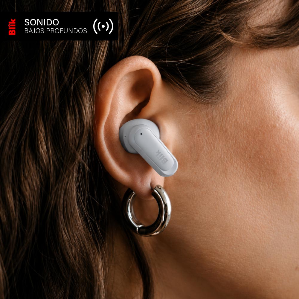 Audifonos Bluetooth Inalámbricos Blik Air500 Gris 30 hrs
