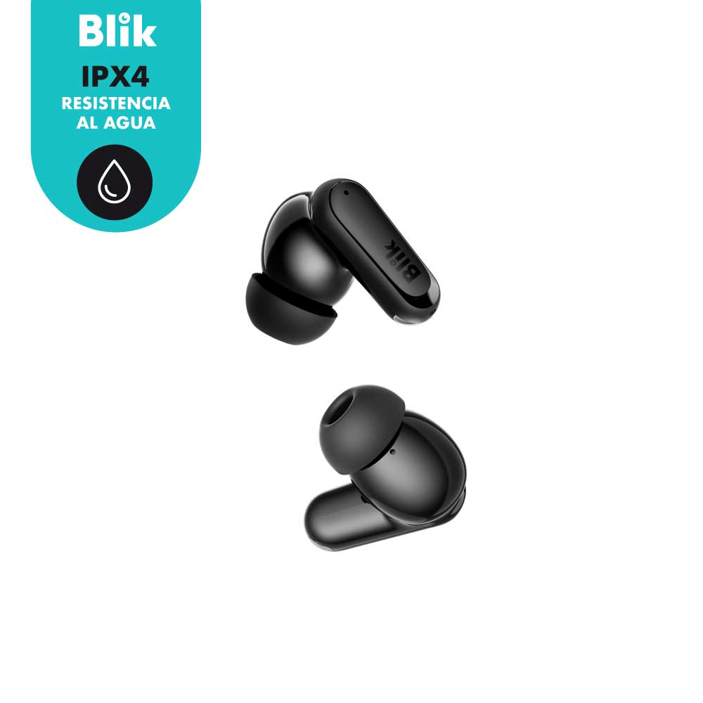 Audifonos Bluetooth Inalámbricos Blik Air500 Negros resistencia agua IPX4
