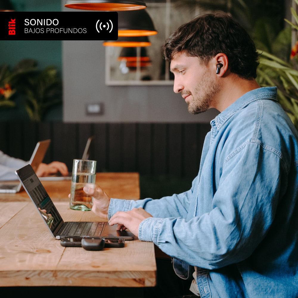 Audifonos Bluetooth Blik Air950 Cancelación de ruido 40 hrs