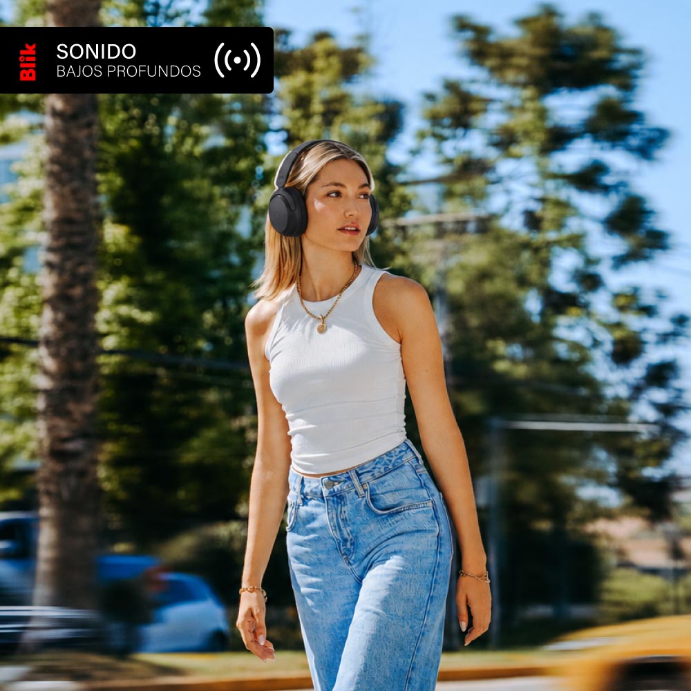Audifonos Bluetooth Blik Aura950 Cancelación De Ruido 72H