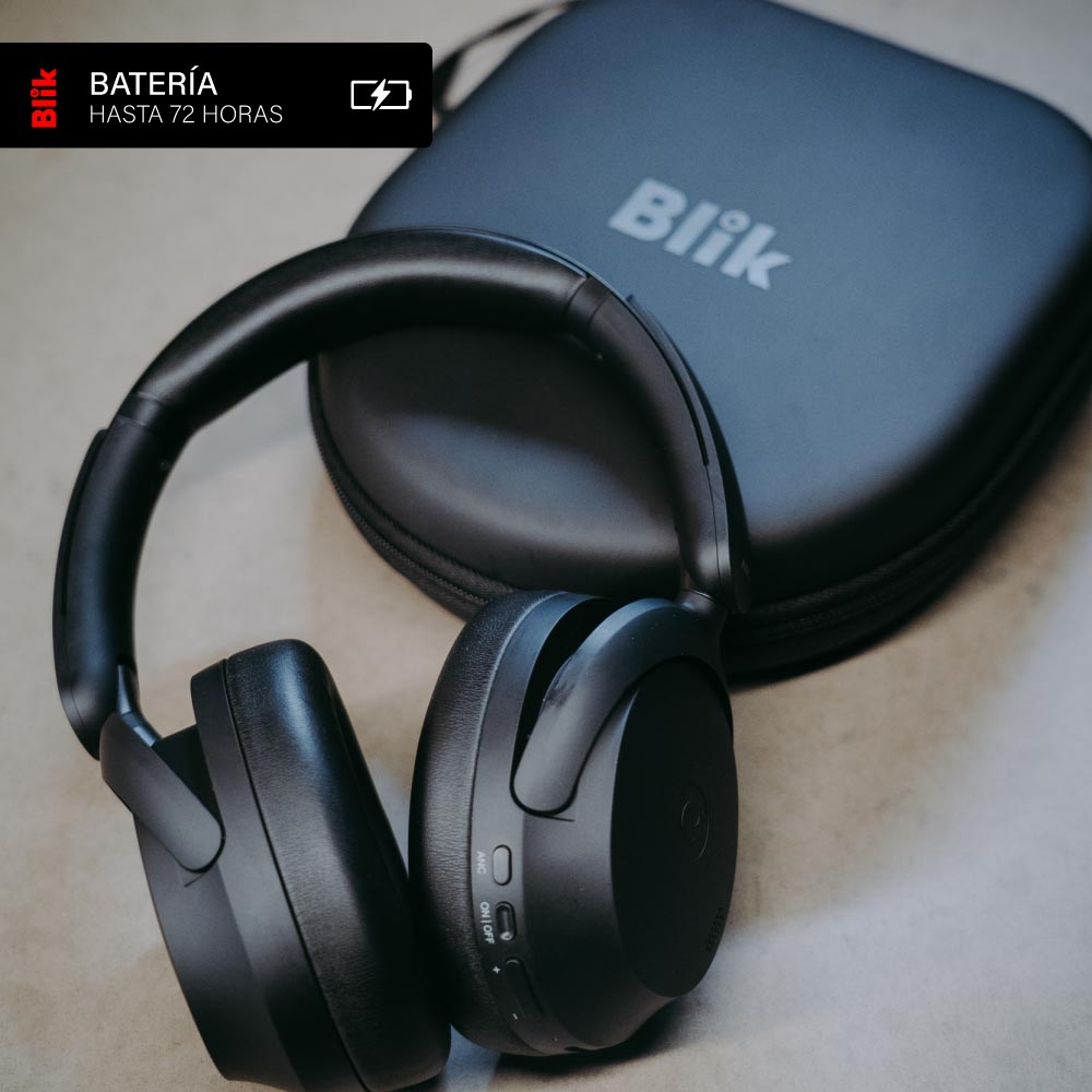 Audifonos Bluetooth Blik Aura950 Cancelación De Ruido 72H