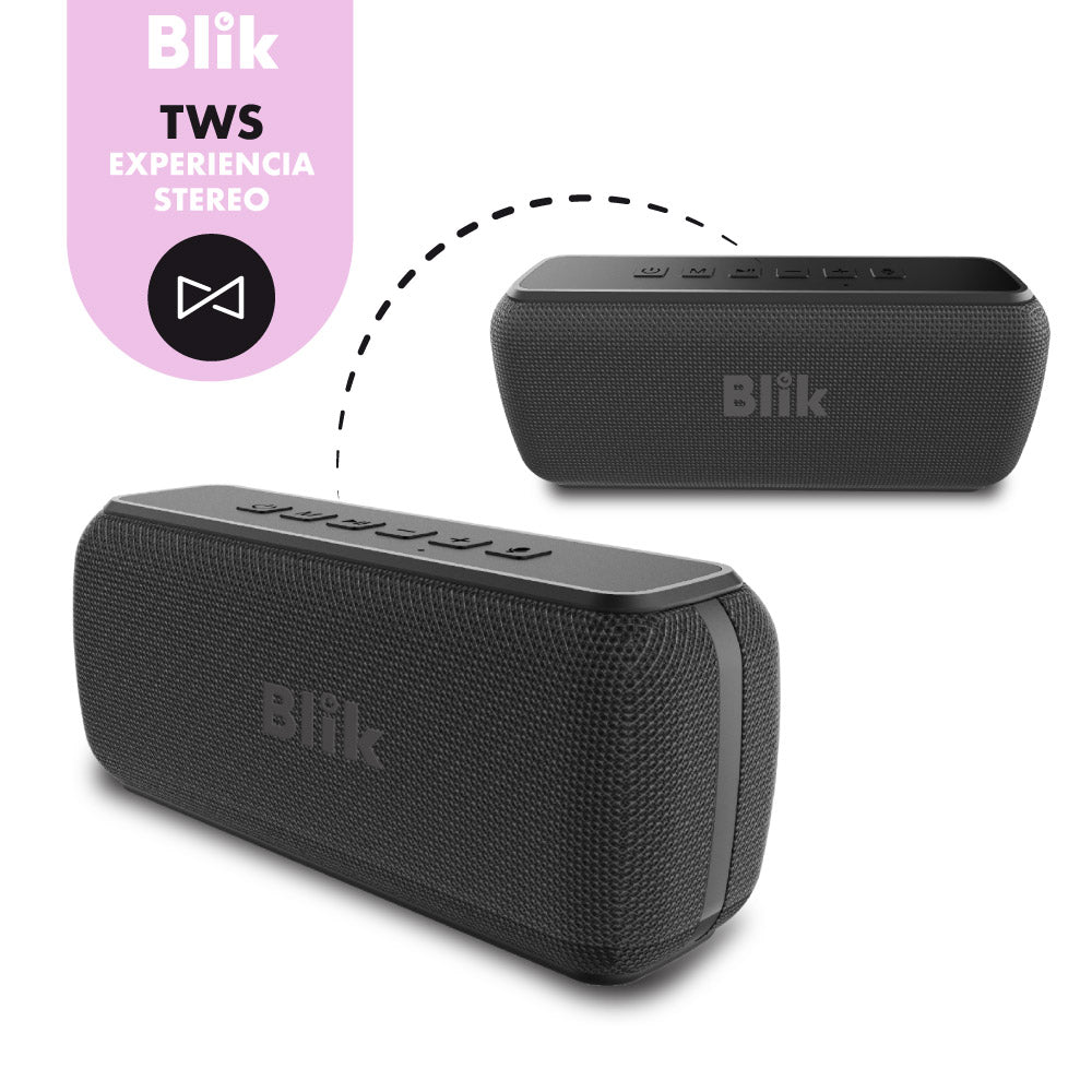 Parlante Bluetooth Portátil Blik Bass100 40W IPX5 10 Hrs - Blik