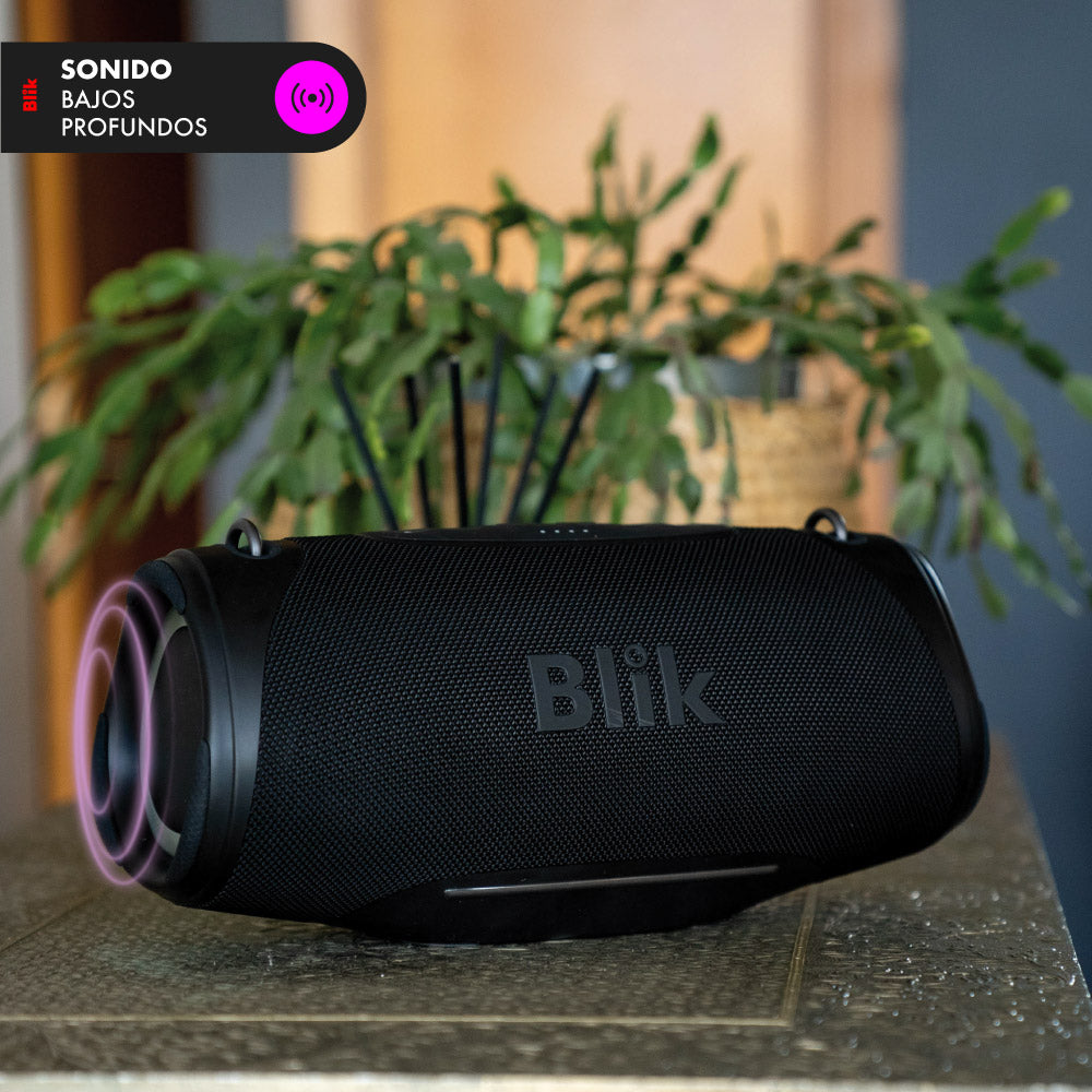 Parlante Bluetooth Portátil Blik Bass300 80W IPX7 8 Hrs