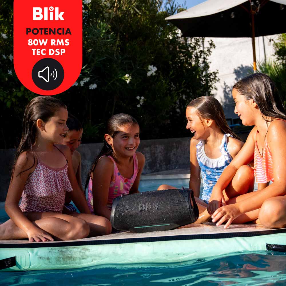 Parlante Bluetooth Portátil Blik Bass300 80W IPX7 8 Hrs - Blik