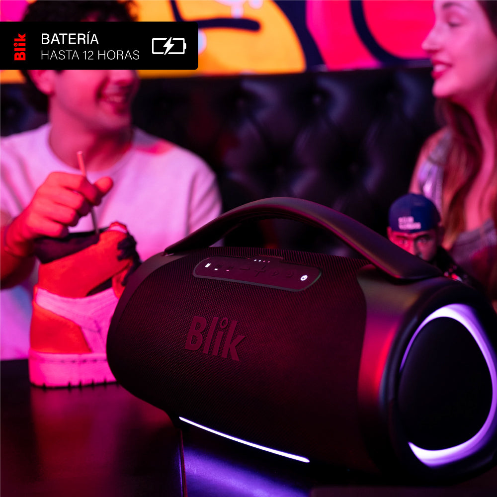 Parlante Bluetooth Portátil Blik Bass400 160W IPX7 12 Hrs