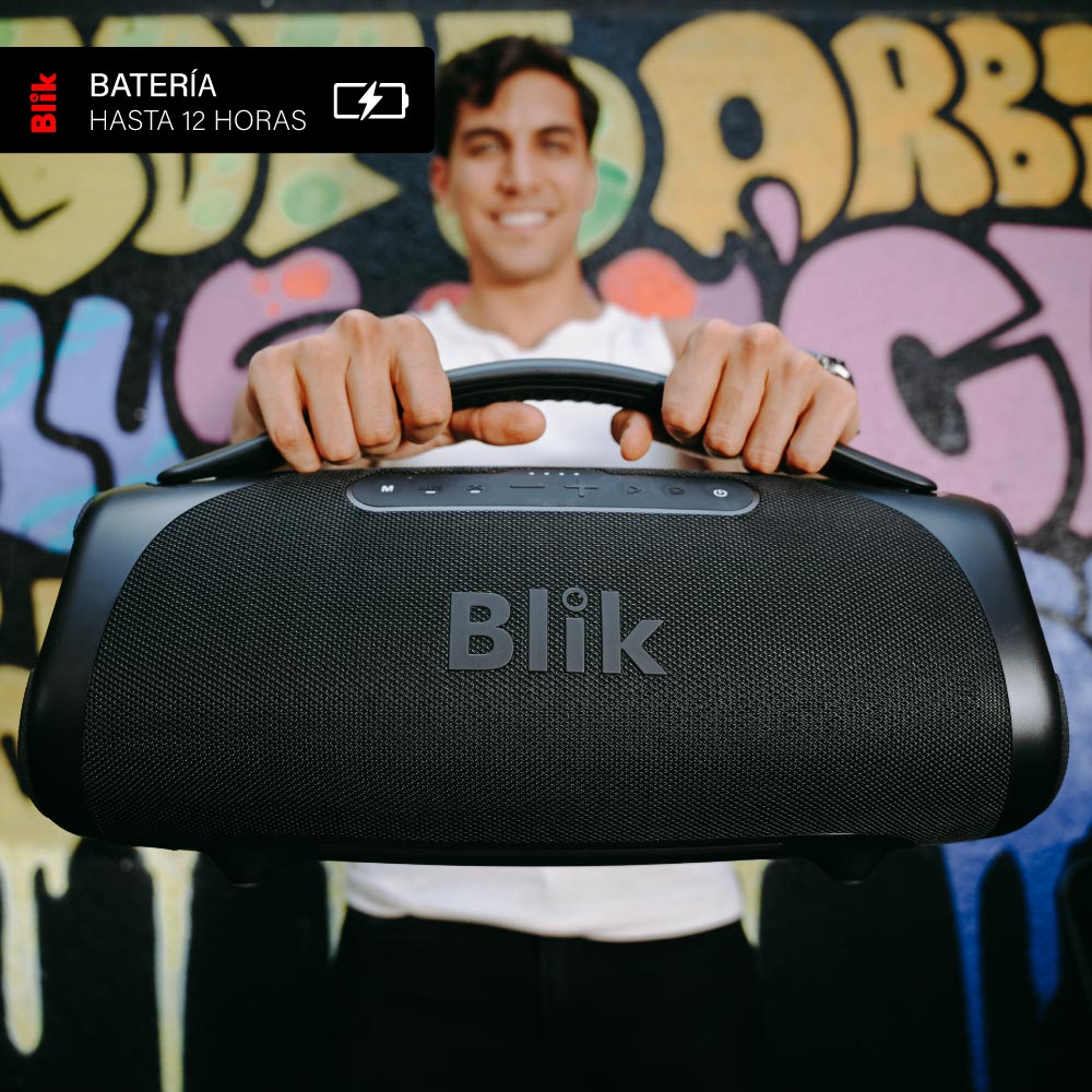 Parlante Bluetooth Portátil Blik Bass400 160W IPX7 12 Hrs