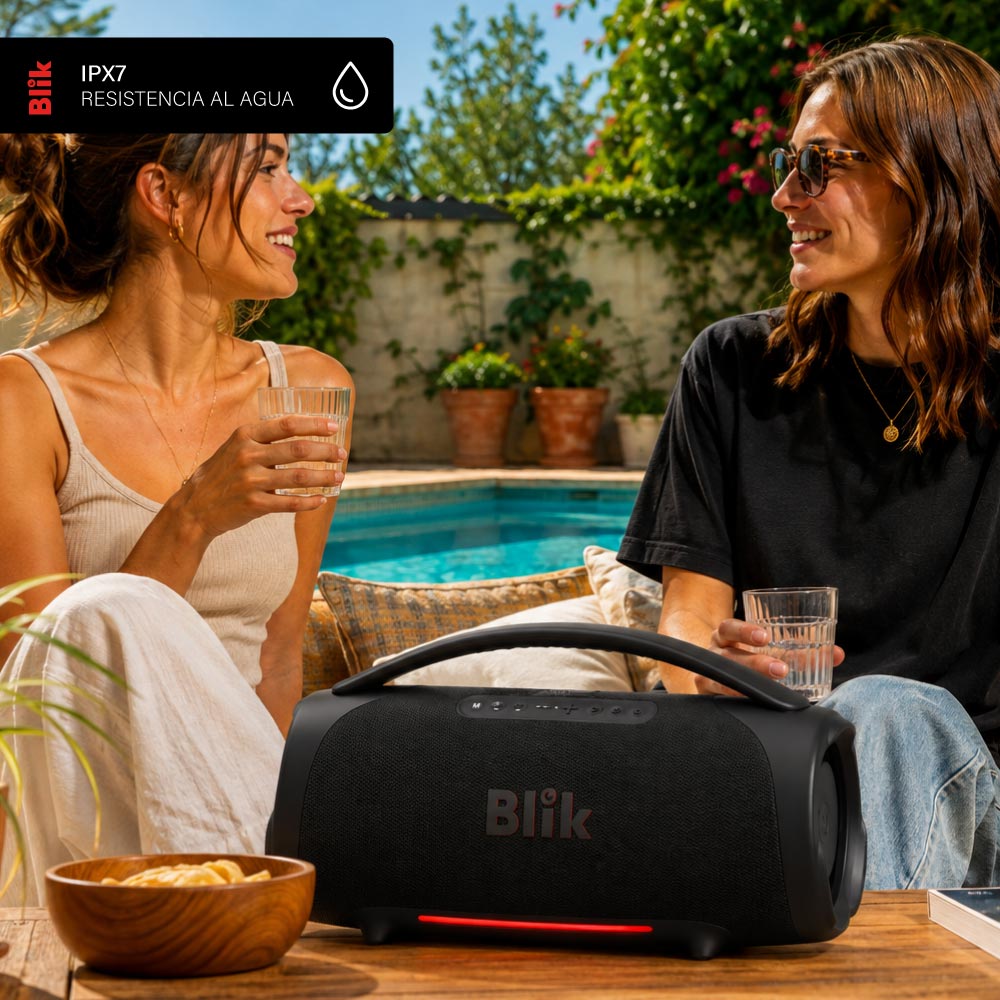 Parlante Bluetooth Portátil Blik Bass400 160W IPX7 12 Hrs