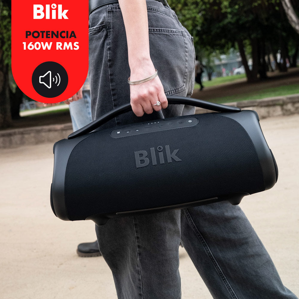 Parlante Bluetooth Portátil Blik Bass400 160W IPX7 12 Hrs - Blik