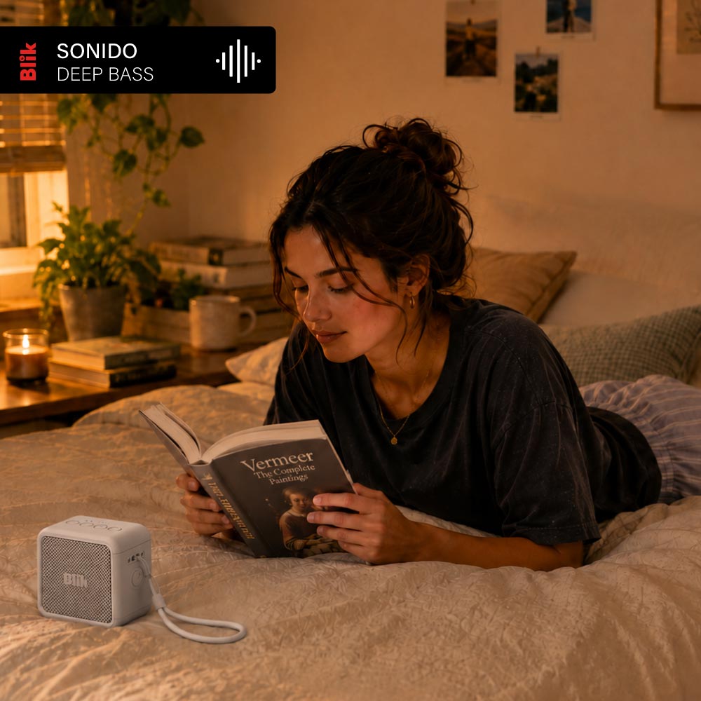 Parlante Bluetooth Blik BassGo 15W IPX6 19H TWS Gris
